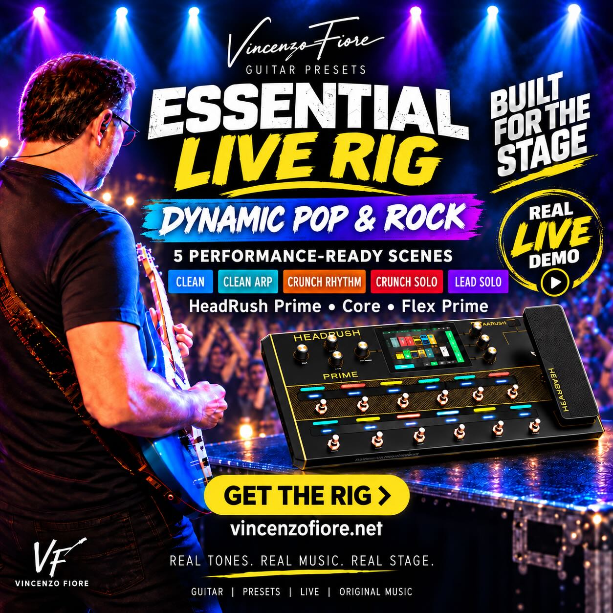 Essential Live Rig Dynamic Pop Rock HeadRush