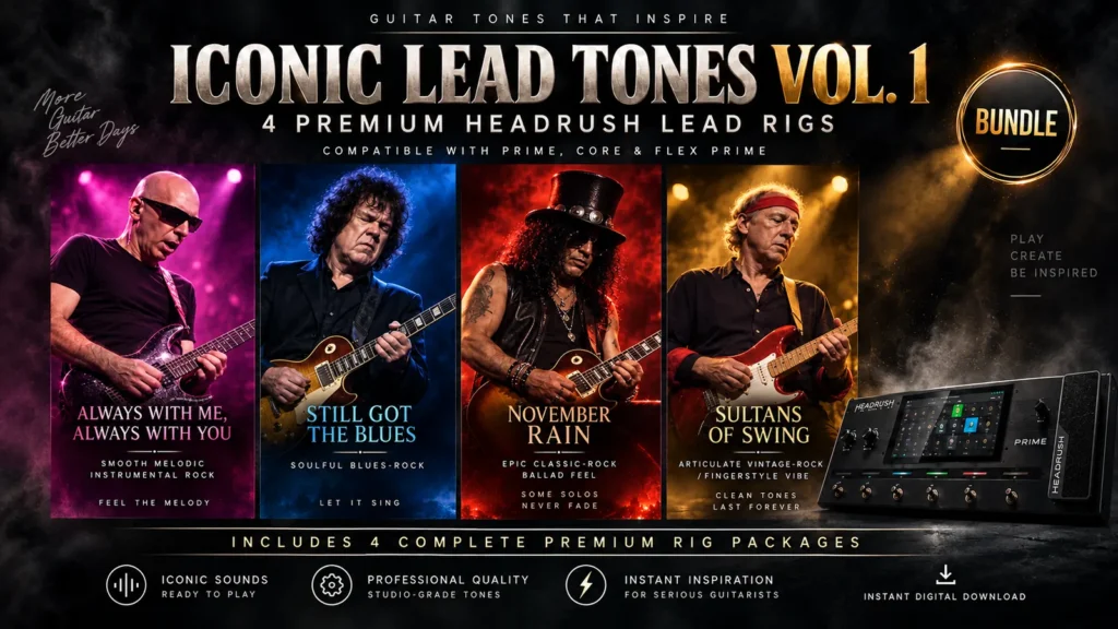 Iconic Lead Tones Vol. 1 HeadRush preset bundle for Prime, Core and Flex Prime