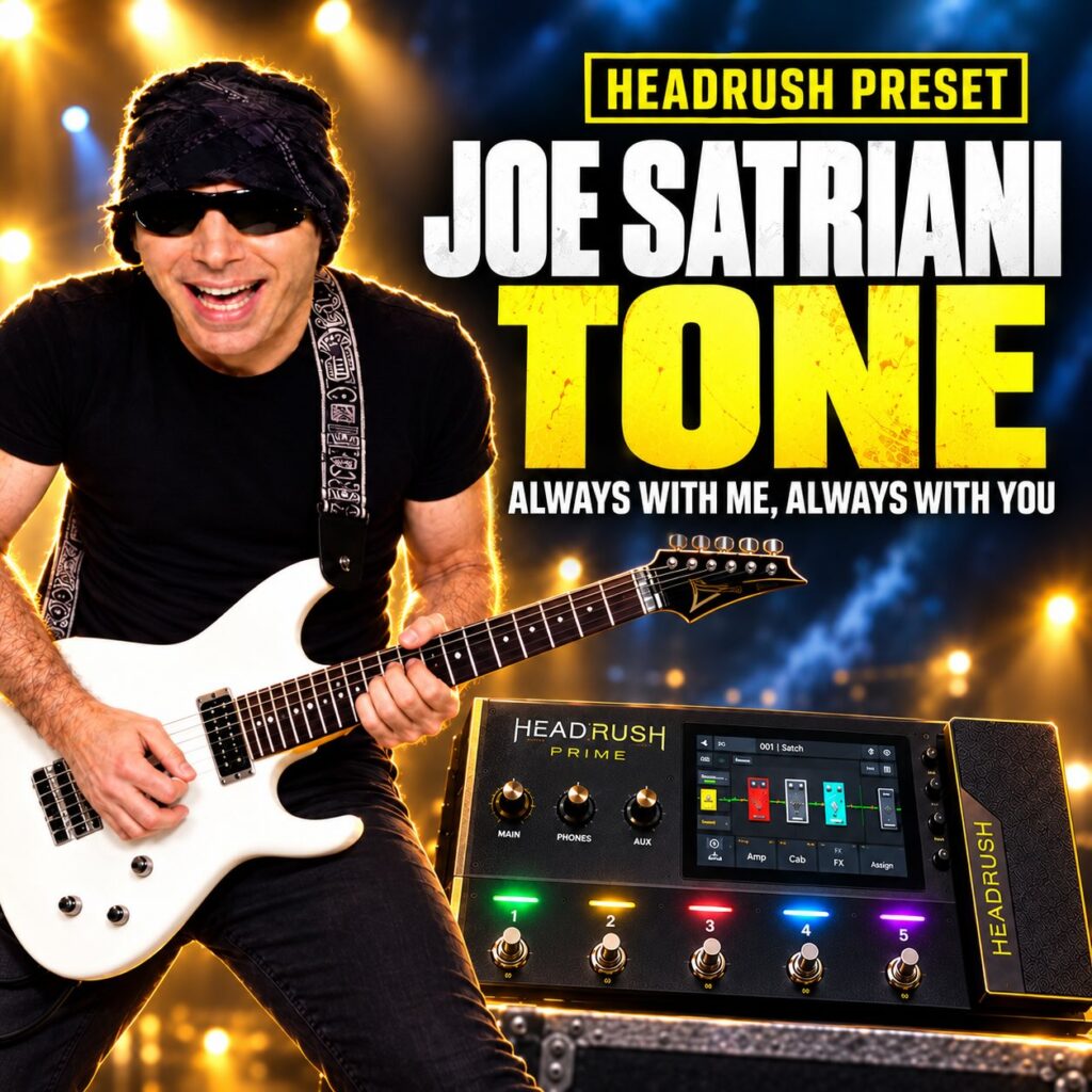 Joe Satriani tone Always With Me Always With You HeadRush preset for Prime Core and Flex Prime